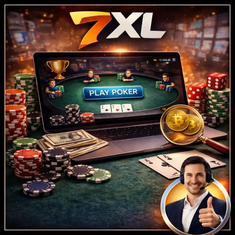 כל המידע על פוקר אונליין, אתרים, אפשרויות, איך משחקים ומפקידים בפוקר באינטרנט על כסף אמיתי כאן ב7XL האתר הרשמי בישראל