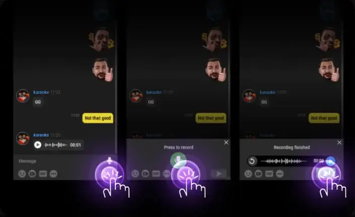Audio Space & Voice Message