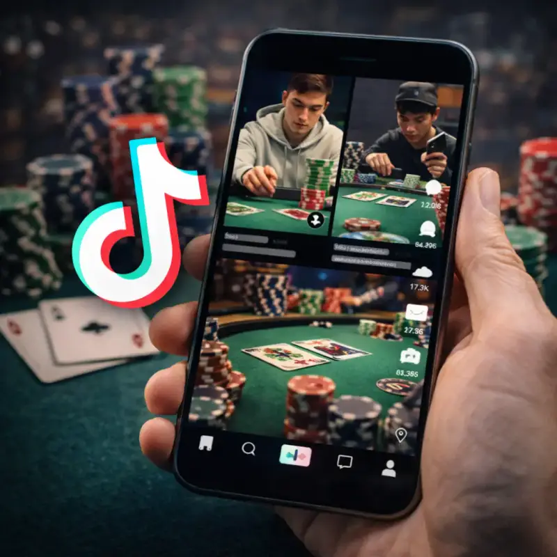 "פוקר בטיקטוק" - גלו איך הטירוף של הסרטונים הקצרים משפיע על המשחק: הצדדים החיוביים והשליליים, הדור הבא של השחקנים, עיוות המציאות ועוד.